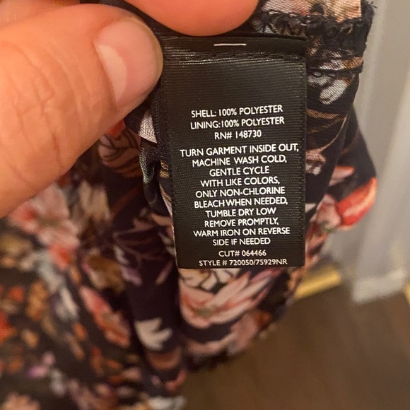 ECI Black Floral Long Sleeve Dress - Picture 3 of 10